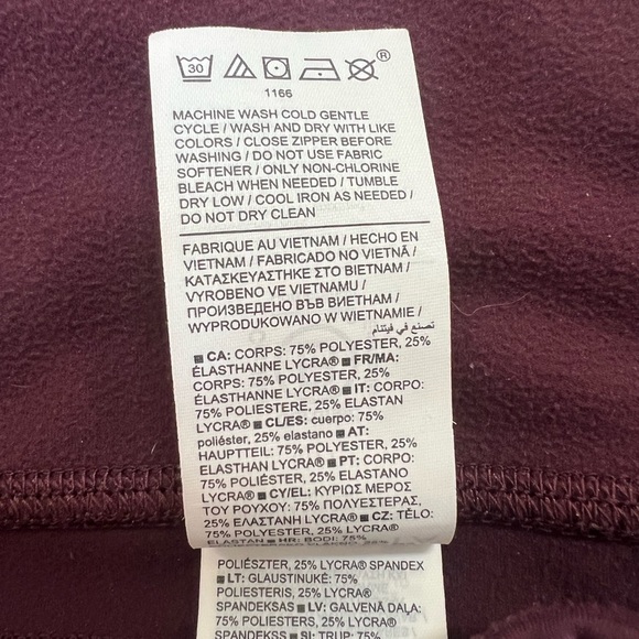 Athleta Rainier High Rise Bootcut Pant in 'Spiced Cabernet' Purple, size MP - Picture 9 of 10